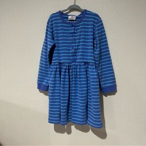 Hanna Andersson Purple and Blue Striped Dress size 120 (6-7)